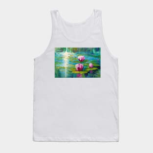 Lilies in the pond Tank Top